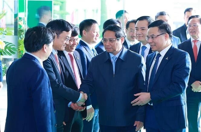 Le Premier ministre Pham Minh Chinh a assisté le 28 décembre à la conférence de bilan du Groupe national du pétrole et du gaz du Vietnam (Petrovietnam). Photo : VNA