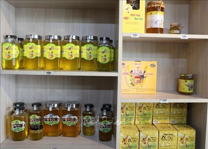 Le miel de menthe est un produit clé du plateau rocheux de Dong Van (Ha Giang). Photo : VNA