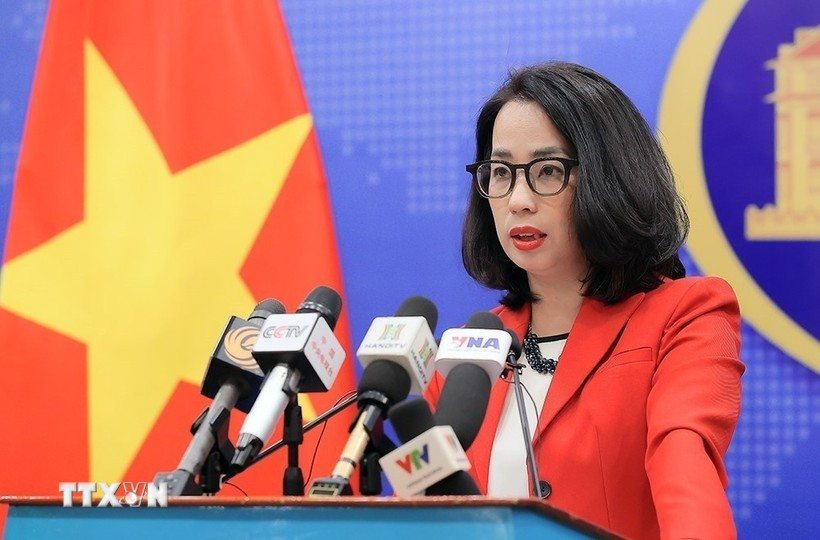 La porte-parole du ministère vietnamien des Affaires étrangères, Pham Thu Hang. Photo : VNA