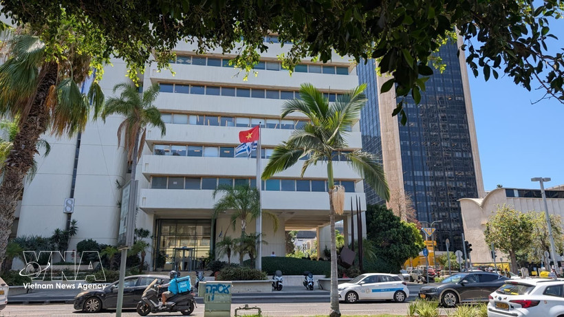 L'ambassade du Vietnam en Israël se trouve dans l'immeuble Beit Amot, rue Sha'ul Hamelech, à Tel Aviv. Photo : VNA