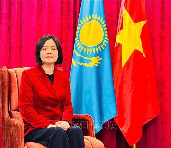 Mme l'ambassadeur du Vietnam au Kazakhstan, Pham Thai Nhu Mai. Photo : VNA