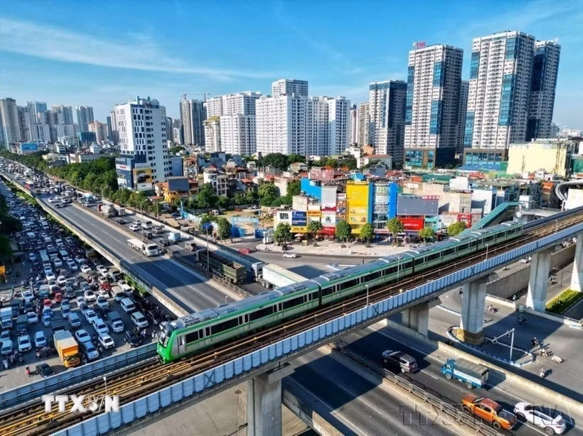 La ligne de métro Cat Linh-Ha Dong a été mise en service le 6 novembre 2021. Photo : VNA