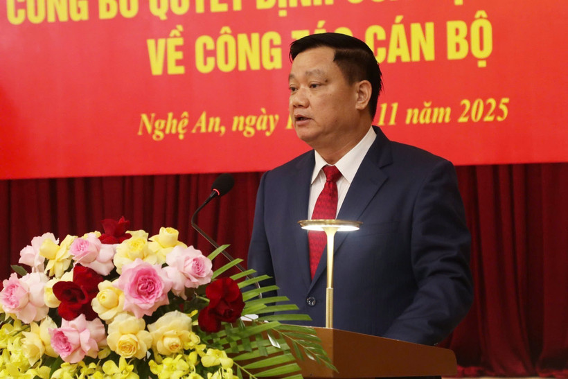 Le nouveau secrétaire du Comité provincial du Parti de Nghe An, Nguyen Khac Than. Photo : VNA