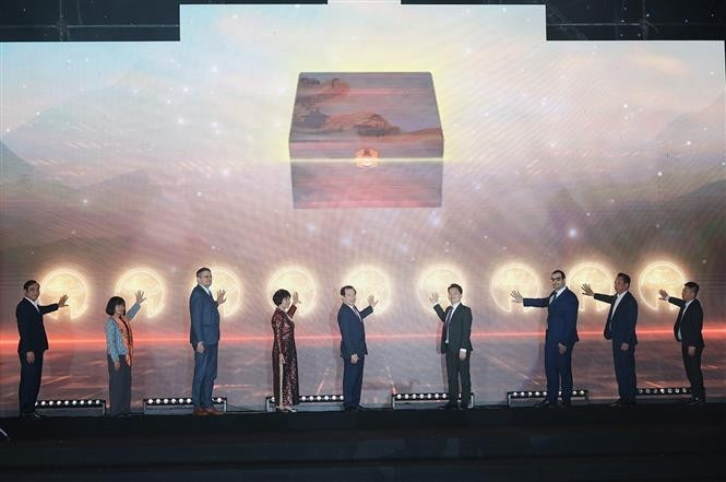 La cérémonie d'ouverture de la 24ᵉ édition du Festival du film vietnamien (2025) à Hô Chi Minh-Ville. Photo : VNA