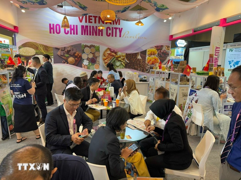 Le stand du Vietnam au Salon international de l’alimentation et des boissons SIAL Interfood 2025. Photo : VNA