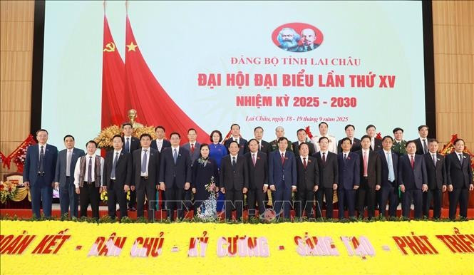 Le 15ᵉ Congrès du Parti de la province de Lai Châu (mandat 2025-2030). Photo : VNA