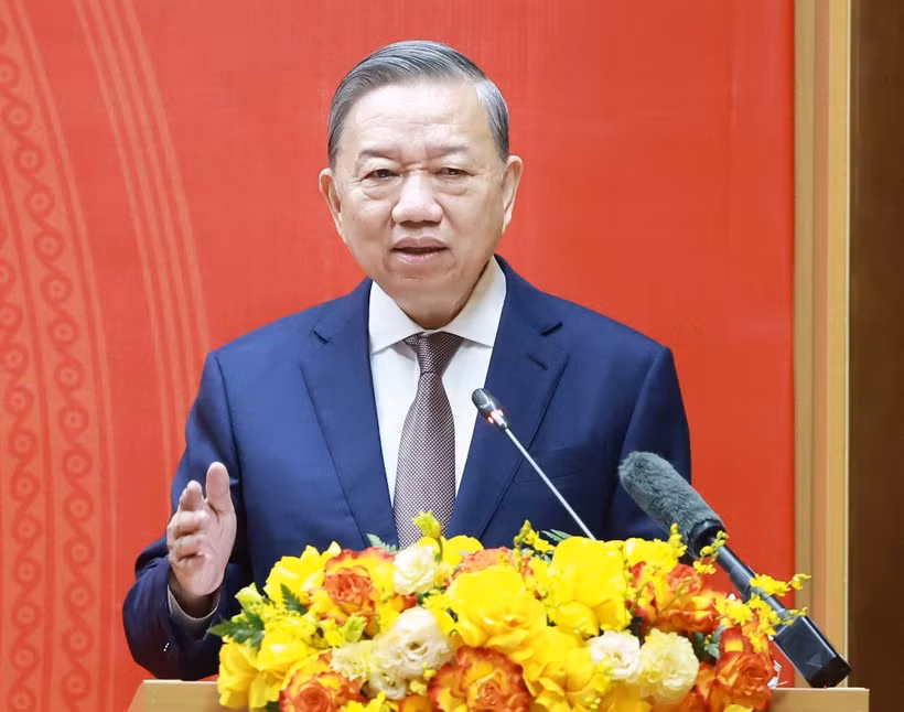 Le secrétaire général du Comité central du Parti communiste du Vietnam To Lam. Photo . VNQ