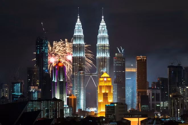 Tours jumelles Petronas à Kuala Lumpur? Photo : Xinhua/VNA 