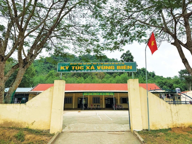 Internat frontalier à Tam Quang, district de Tuong Duong, province de Nghê An (Centre). Photo : VNA/CVN