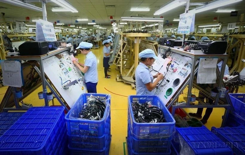 Fabrication de composants électroniques. Photo d'illustration : VNA