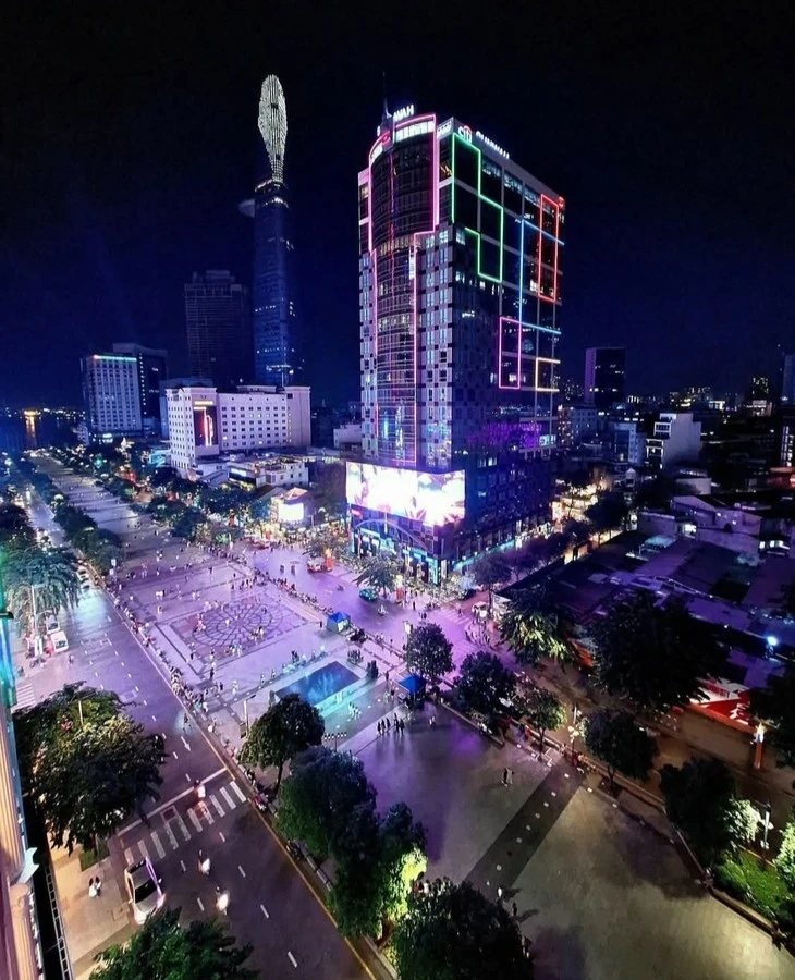 Un coin de Hô Chi Minh-ville vu d'en haut. Photo : VOV