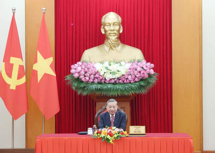 Le secrétaire général du Parti communiste du Vietnam, To Lam. Photo : VNA