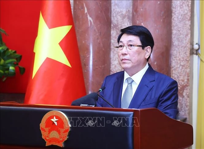 Le président Luong Cuong. Photo : VNA