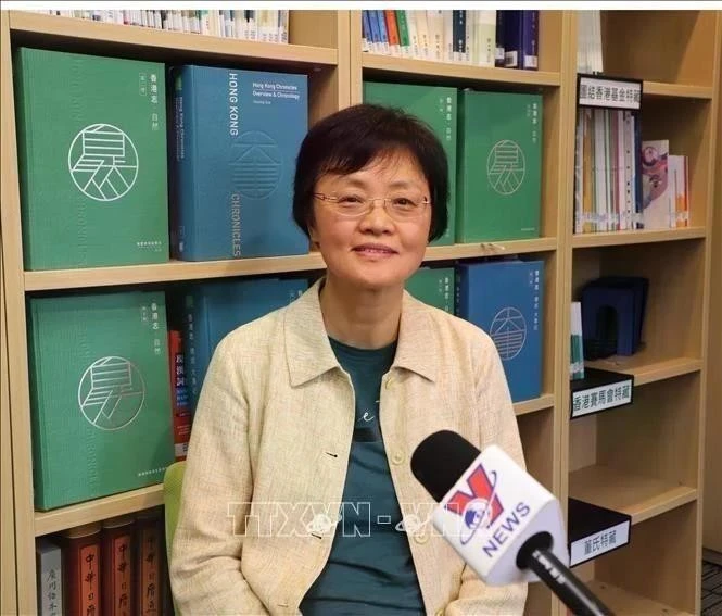 Mme Sun Wenbin, directrice de l'Institut des annales de Hong Kong. Photo : VNA