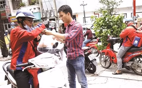 Les services de livraison de repas à domicile ont le vent en poupe ảnh 1 Les services de livraison de repas à domicile ont le vent en poupe ảnh 1