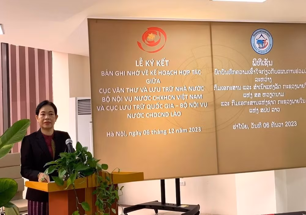 Vietnam et Laos renforcent leur coopération dans le domaine des archives ảnh 3