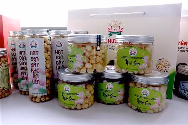 Les produits à base de lotus de Hung Yen obtiennent un certificat de marque ảnh 1 Les produits à base de lotus de Hung Yen obtiennent un certificat de marque ảnh 1