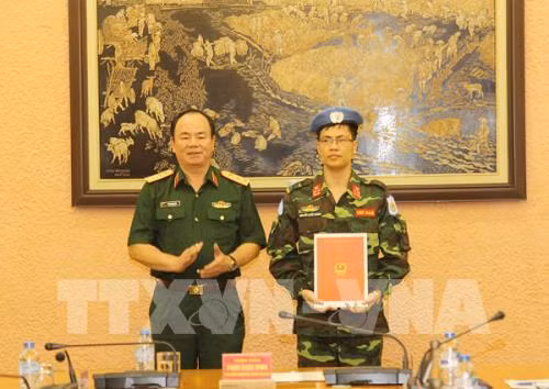 Un soldat vietnamien supplémentaire aux opérations de maintien de la paix de l'ONU ảnh 1