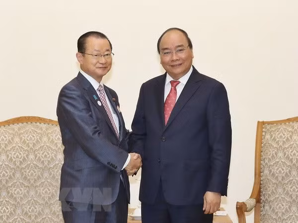 Nguyen Xuan Phuc reçoit une délégation de la Chambre des représentants du Japon ảnh 1