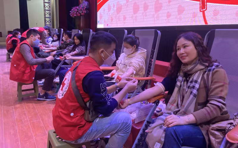 Plus de 1.000 bénévoles participent au 15e programme "Dimanche rouge" à Thanh Hoa ảnh 1