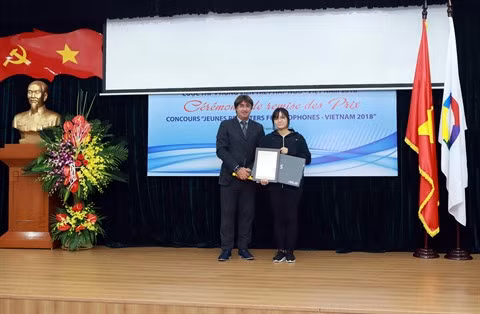 Remise des prix du Concours "Jeunes Reporters Francophones - Vietnam 2018" ảnh 1