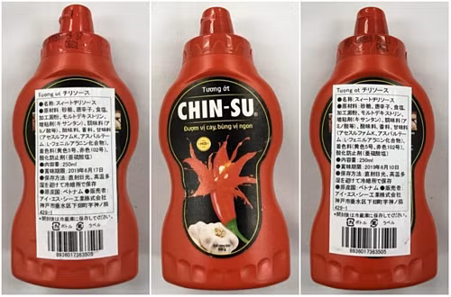 Le Vietnam vérifie l’information sur le rappel de la sauce au piment Chinsu au Japon ảnh 1 Le Vietnam vérifie l’information sur le rappel de la sauce au piment Chinsu au Japon ảnh 1
