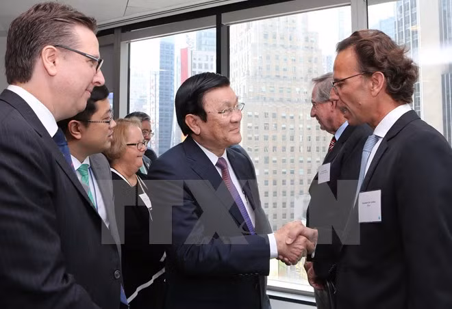 Truong Tan Sang multiples ses rencontres à New York ảnh 2