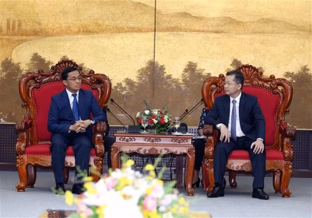 La province lao de Sekong cherche à renforcer sa coopération avec la ville de Da Nang ảnh 1