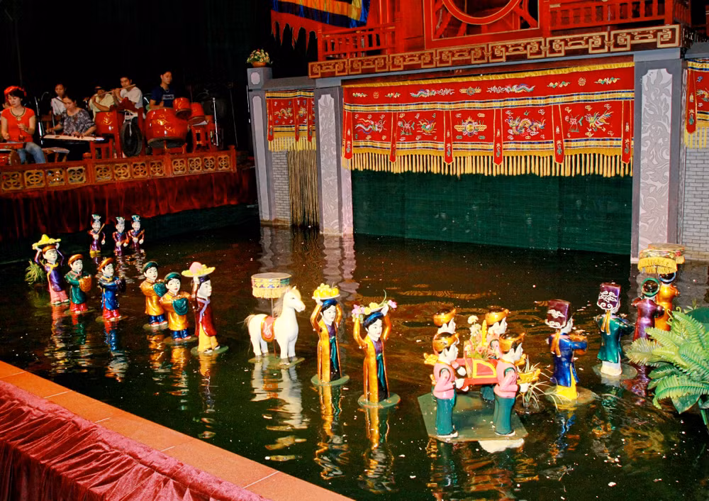 Présentation des marionnettes sur l’eau en Malaisie ảnh 1