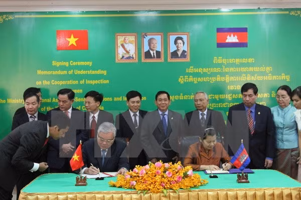 Le Vietnam et le Cambodge renforcent leur coopération dans l'inspection ảnh 1 Le Vietnam et le Cambodge renforcent leur coopération dans l'inspection ảnh 1