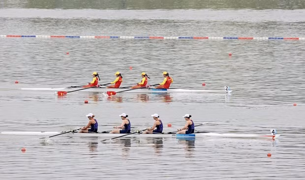 ASIAD 19 : L’aviron rapporte au Vietnam sa première médaille ảnh 1