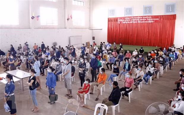 COVID-19: assistance des Vietnamiens infectés au Laos ảnh 1