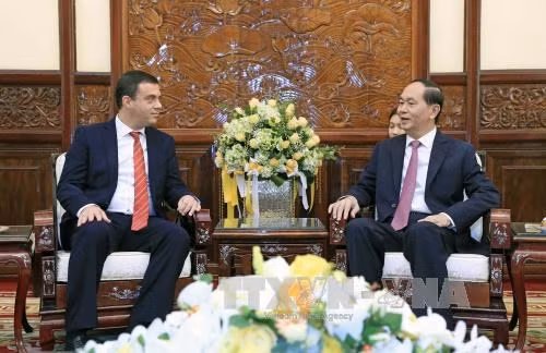Le président Tran Dai Quang salue de nouveaux ambassadeurs ảnh 1