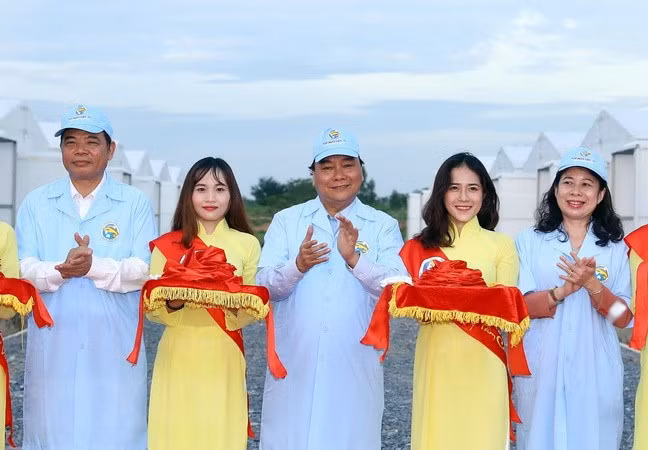 Le Premier ministre visite une zone de pangasius reproducteurs à An Giang ảnh 1