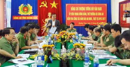 Quang Nam : garantir la sécurité des activités de l’APEC 2017 ảnh 1