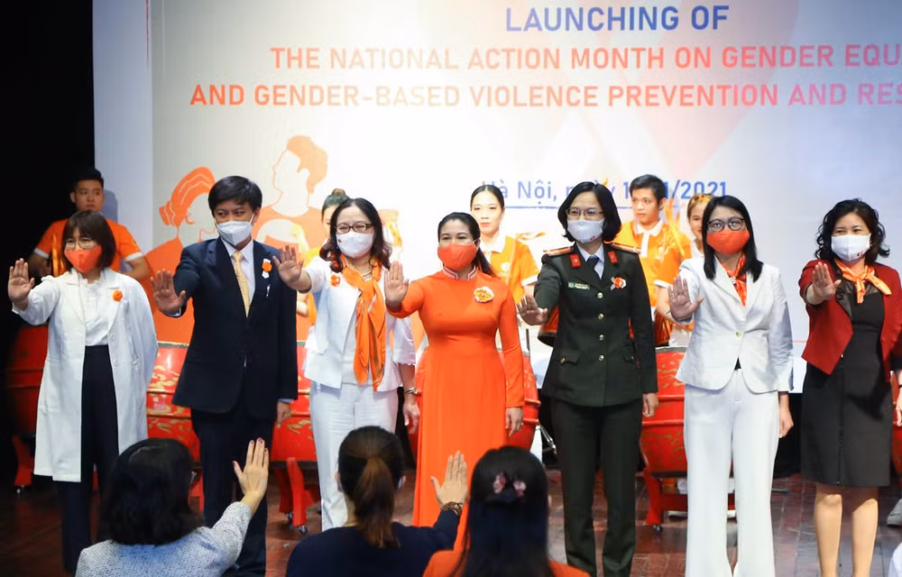 Lancement du mois d’action pour l’égalité des sexes ảnh 1 Lancement du mois d’action pour l’égalité des sexes ảnh 1