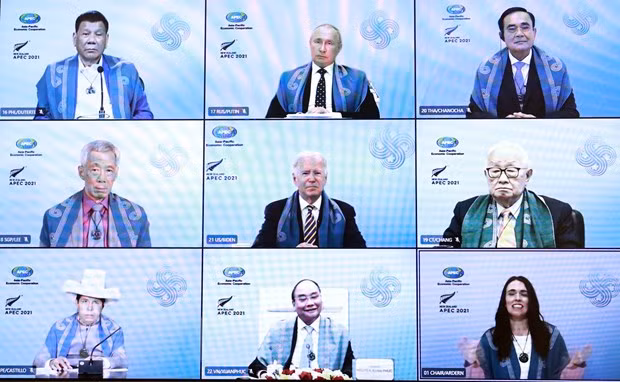 Le président Nguyen Xuan Phuc assiste à la 28e réunion des dirigeants des économies de l’APEC ảnh 2 Le président Nguyen Xuan Phuc assiste à la 28e réunion des dirigeants des économies de l’APEC ảnh 2