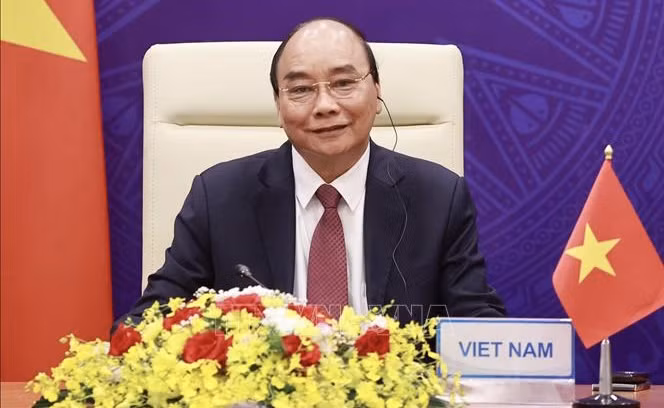Le président Nguyen Xuan Phuc prononce un discours lors du Sommet sur le climat ảnh 1