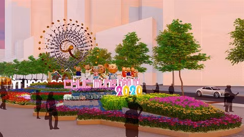 HCM-Ville: La souris, thème principal de la rue florale Nguyên Huê 2020 ảnh 1 HCM-Ville: La souris, thème principal de la rue florale Nguyên Huê 2020 ảnh 1