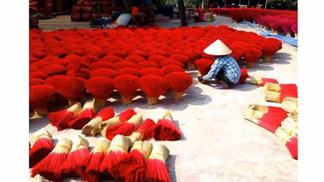 Une vidéo de l’AFP sur le « village de l'encens » de Quang Phu Câu ảnh 1
