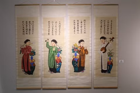 S-River présente son exposition sur les estampes populaires de Hàng Trông ảnh 1