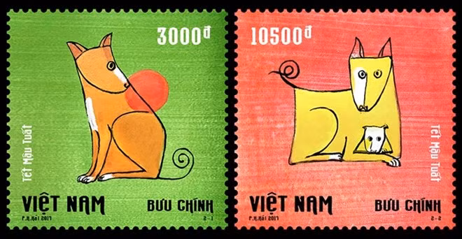 Nouveaux timbres pour l’Année du chien ảnh 1