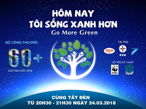 Lancement de l'opération "Heure de la Terre" 2018 samedi à Hanoï ảnh 1 Lancement de l'opération "Heure de la Terre" 2018 samedi à Hanoï ảnh 1
