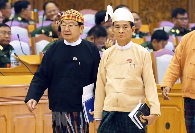Message de félicitations au nouveau président du Myanmar ảnh 1 Message de félicitations au nouveau président du Myanmar ảnh 1