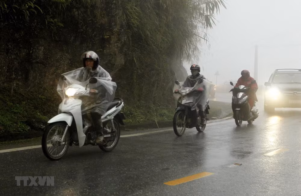 Une nouvelle vague de froid entraînera des pluies dans le Nord à partir du 28 janvier ảnh 1 Une nouvelle vague de froid entraînera des pluies dans le Nord à partir du 28 janvier ảnh 1
