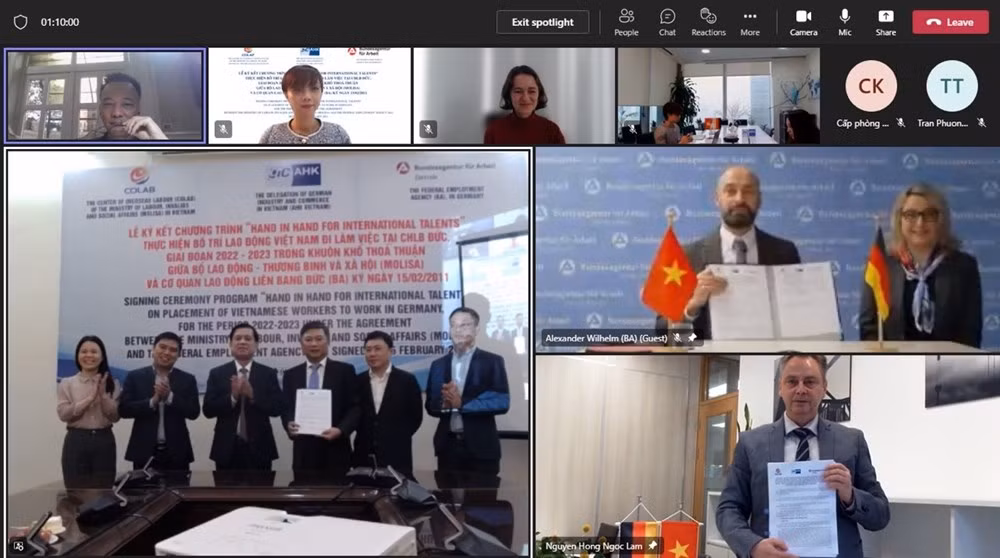 Le Vietnam et l'Allemagne signent un programme de coopération dans le travail ảnh 2 Le Vietnam et l'Allemagne signent un programme de coopération dans le travail ảnh 2