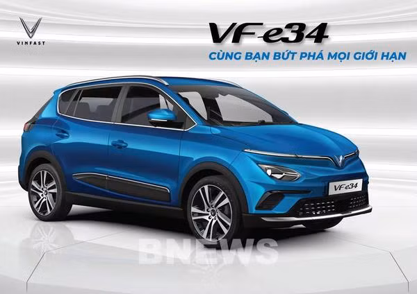 VinFast commence à vendre son premier modèle de voiture électrique VF e34 ảnh 1