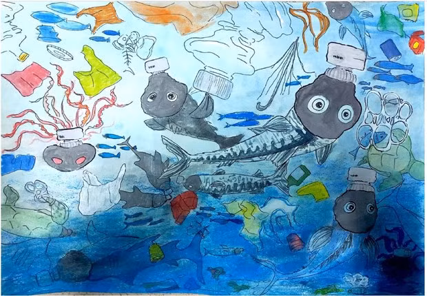 Remise des prix d'un concours de dessins sur l'environnement ảnh 2 Remise des prix d'un concours de dessins sur l'environnement ảnh 2