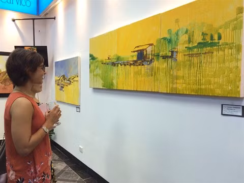  Une exposition d’art «vietnamo-italienne» à Hanoï ảnh 1