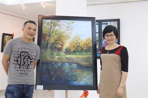 Les peintures de l’amour d’un couple vietnamien de Washington DC ảnh 2